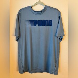 Puma Men's Short Sleeve Tee in Blue